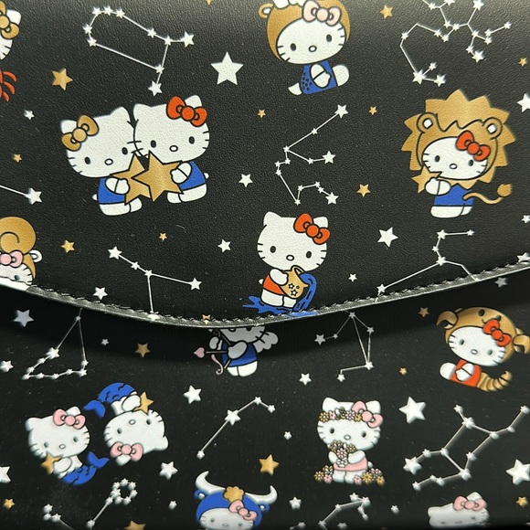 Loungefly Sanrio Hello Kitty Zodiac Allover Print Crossbody Purse - Picture 11 of 11